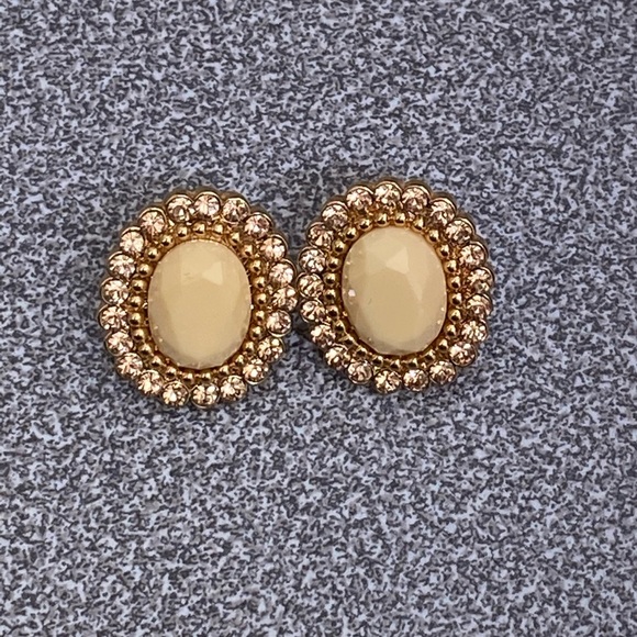 Kate Spade Oval Crystal statement earrings - Picture 2 of 3